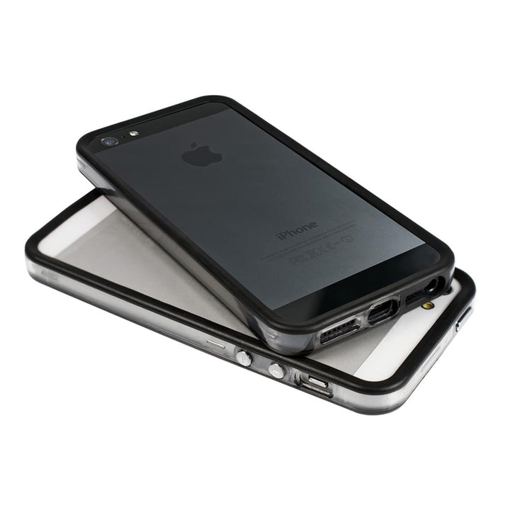 KW-Mobile Bumper mit Alu-Knöpfen für Smartphones Apple iPhone 5 / 5S / SE Handingo