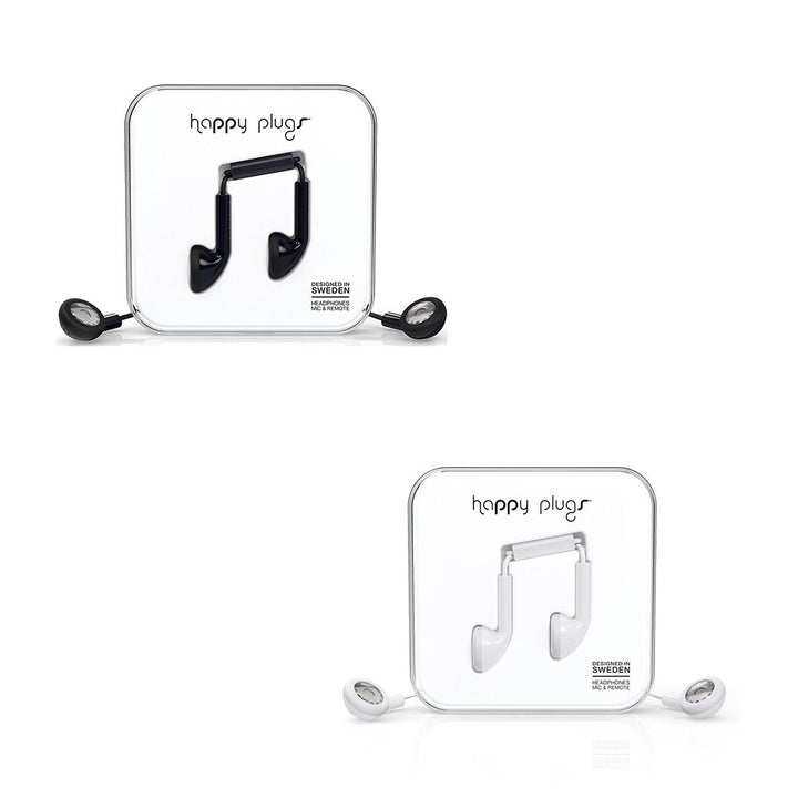 Happy Plugs Earbuds Ohrhörer mit Integriertem Mikrofon und Fernbedienung