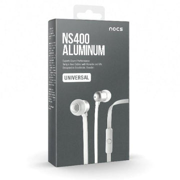 Nocs NS400 Universal In-Ear Kopfhörer mit Mikrofon weiß