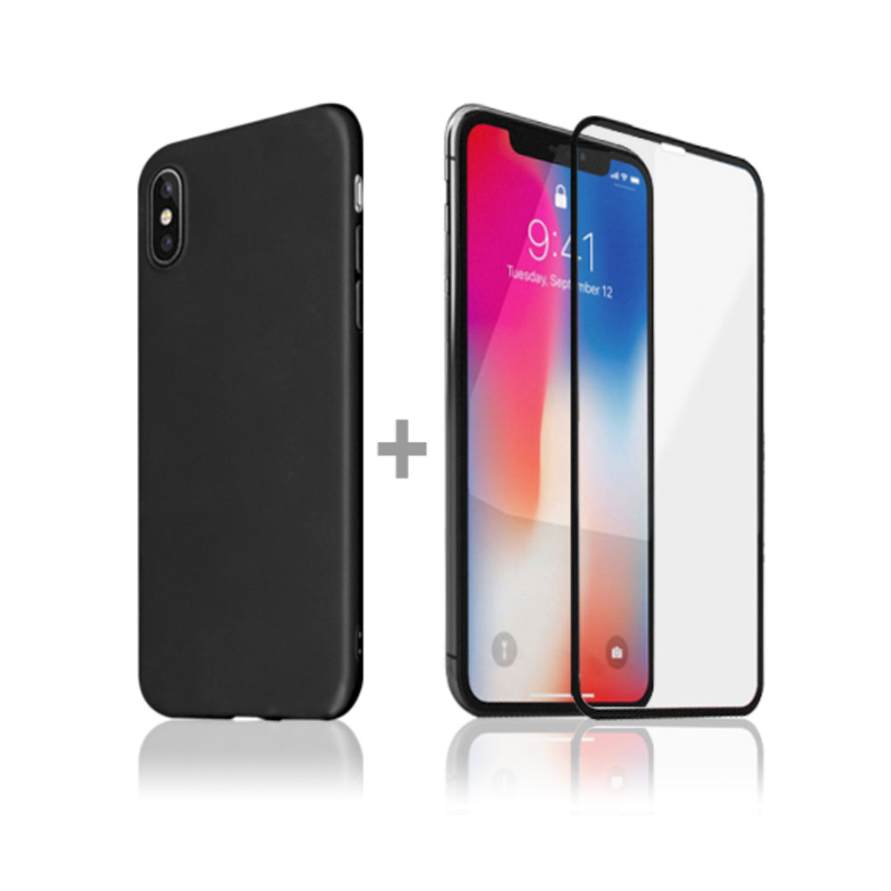 Apple Displayglass und Schutzhülle Set