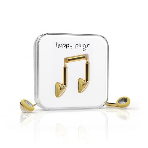 Happy Plugs In-Ear Kopfhörer mit Mikrofon, Fernbedienung und Silikon-Ohrtips