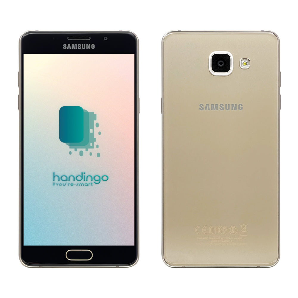 Samsung Galaxy A5 SM A510F gold von vorne und hinten