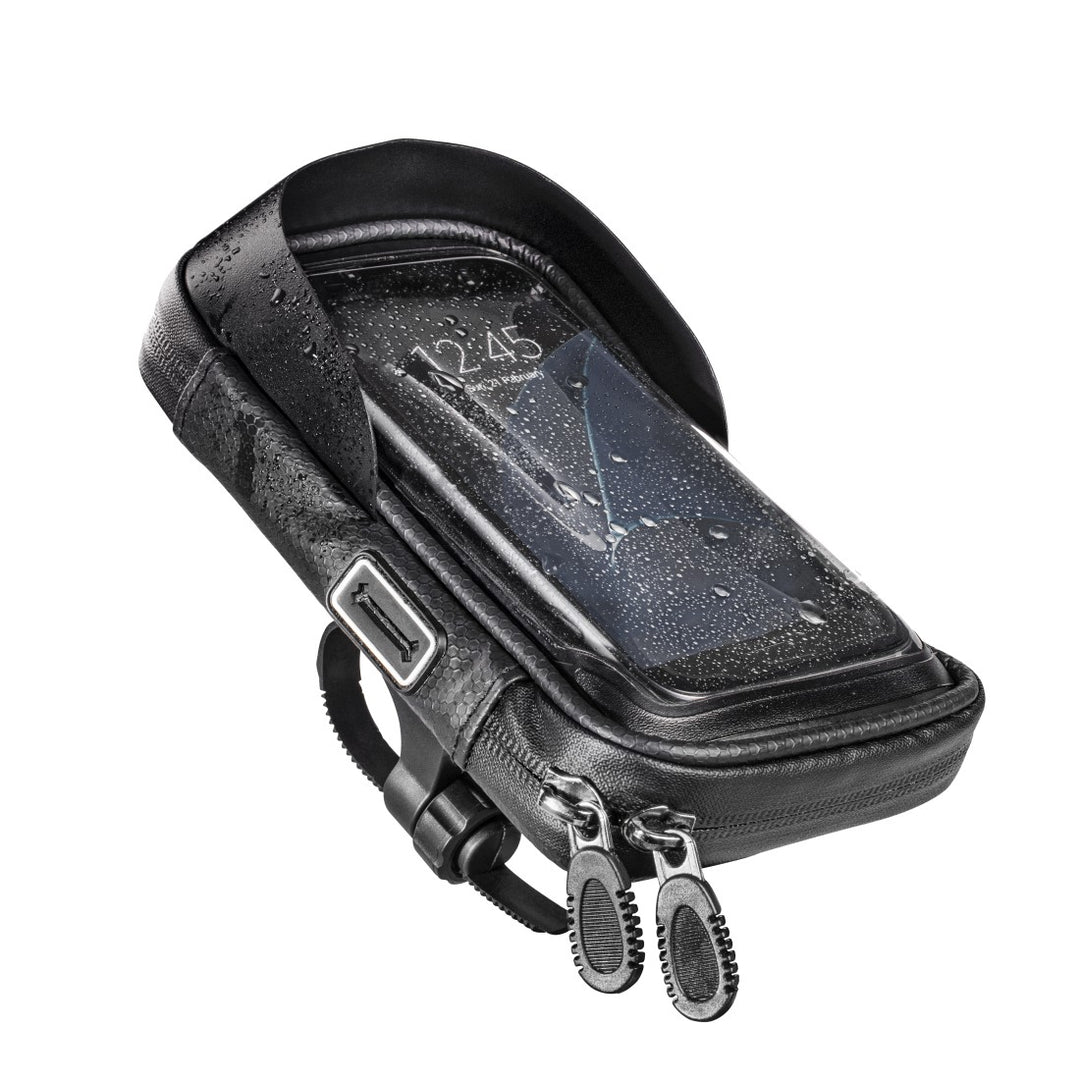 Hama Handy Fahrrad-/Motorrad-Tasche, 360 Grad drehbar, wasserabweisend