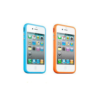 Apple Bumper für iPhone 4 in blau und orange