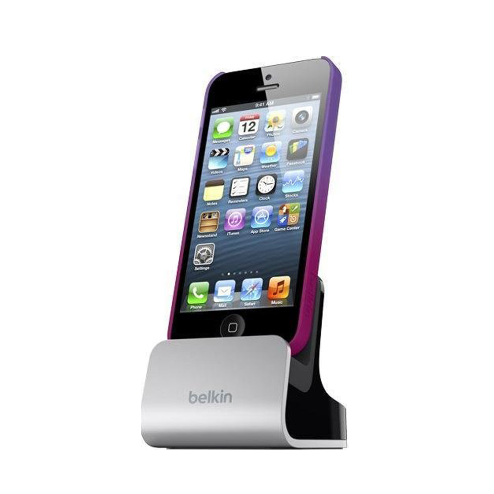 Belkin Lade-Sync Dockingstation (geeignet für Apple iPhone 5/5s/5c, Lightning-Kabel nicht enthalten)