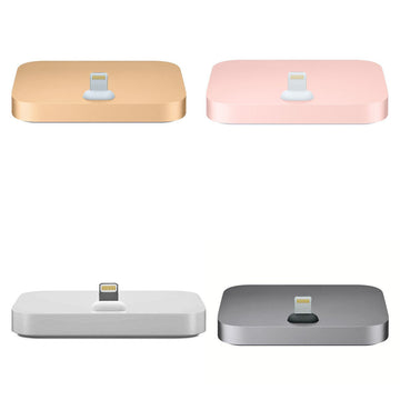 Apple iPhone Lightning Dock Tischladestation in vier Farben