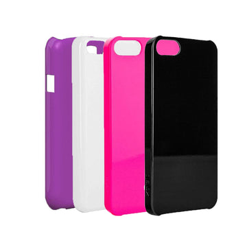Xqisit iPlate Glossy Hardcase in lila, weiß, pink und schwarz