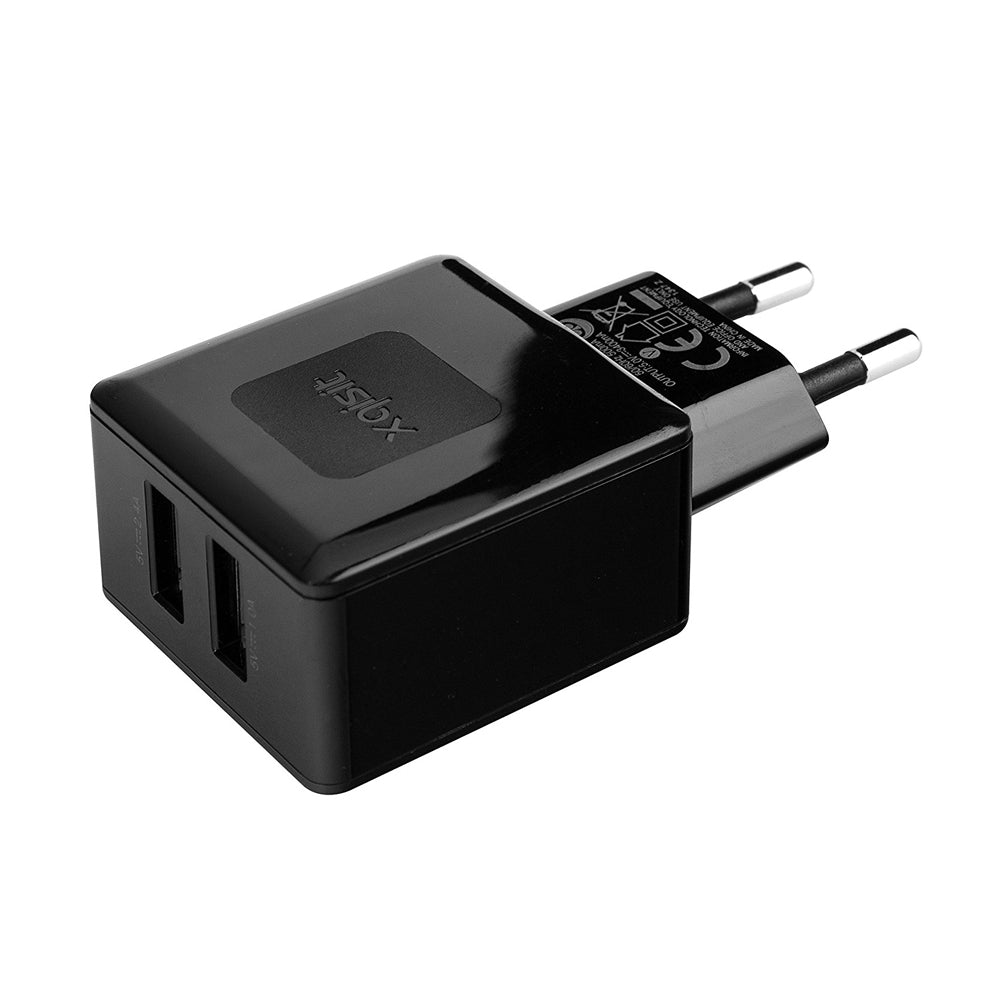Xqisit Netzteil Adapter USB inkl. 3,4A Output schwarz - Neu