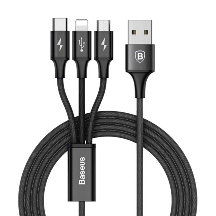 Baseus 3in1 Datenkabel 120cm Lightning / MicroUSB / USB-C  Handingo