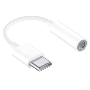 Huawei CM20 USB-C zu 3,5 mm Earphone Jack Adapter Weiss