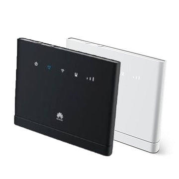 Huawei B315S-22 LTE Router in schwarz und weiß