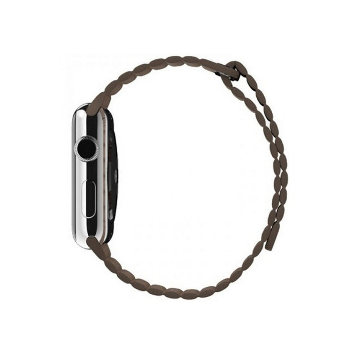 Apple Watch Edelstahl 42mm Loop Lederarmband