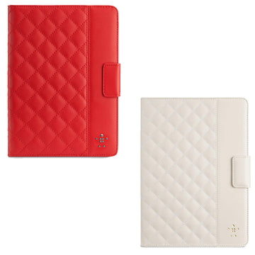 Belkin gesteppte Schutzhülle für Apple Tablets in rot und weiß