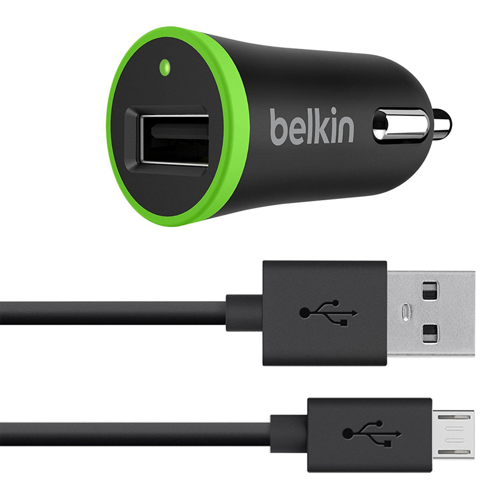 Belkin KfZ-Ladegerät inkl. 1.2 m Micro-USB-Sync-/Ladekabel (5 Watt/1 A) schwarz