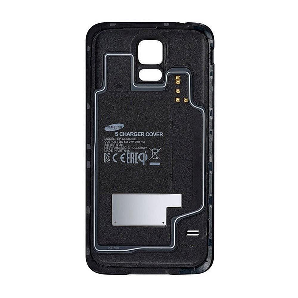Samsung Wireless Charging Kit für Samsung Galaxy S5 (Charging Pad EP-PG900 + Charging Cover) Kabellose induktive Ladestation + induktives Back Cover  schwarz - Neu