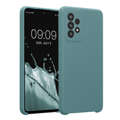 Gummierte Silikon Hülle mit Kameraschutz für Samsung Galaxy A52 / A52 5G / A52s 5G in Arctic Night