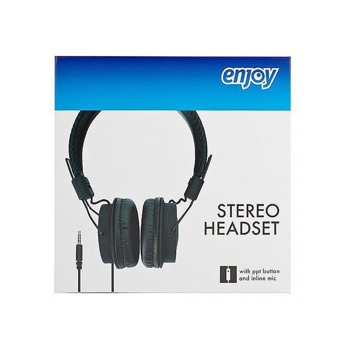 Enjoy On-Ear Kopfhörer mit Mikrofon schwarz- Neu