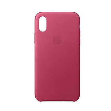 Originale Apple iPhone X Leder Case in pink
