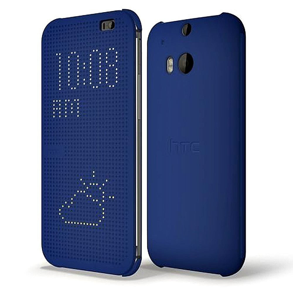 HTC Dot View Cover für HTC One M8 blau