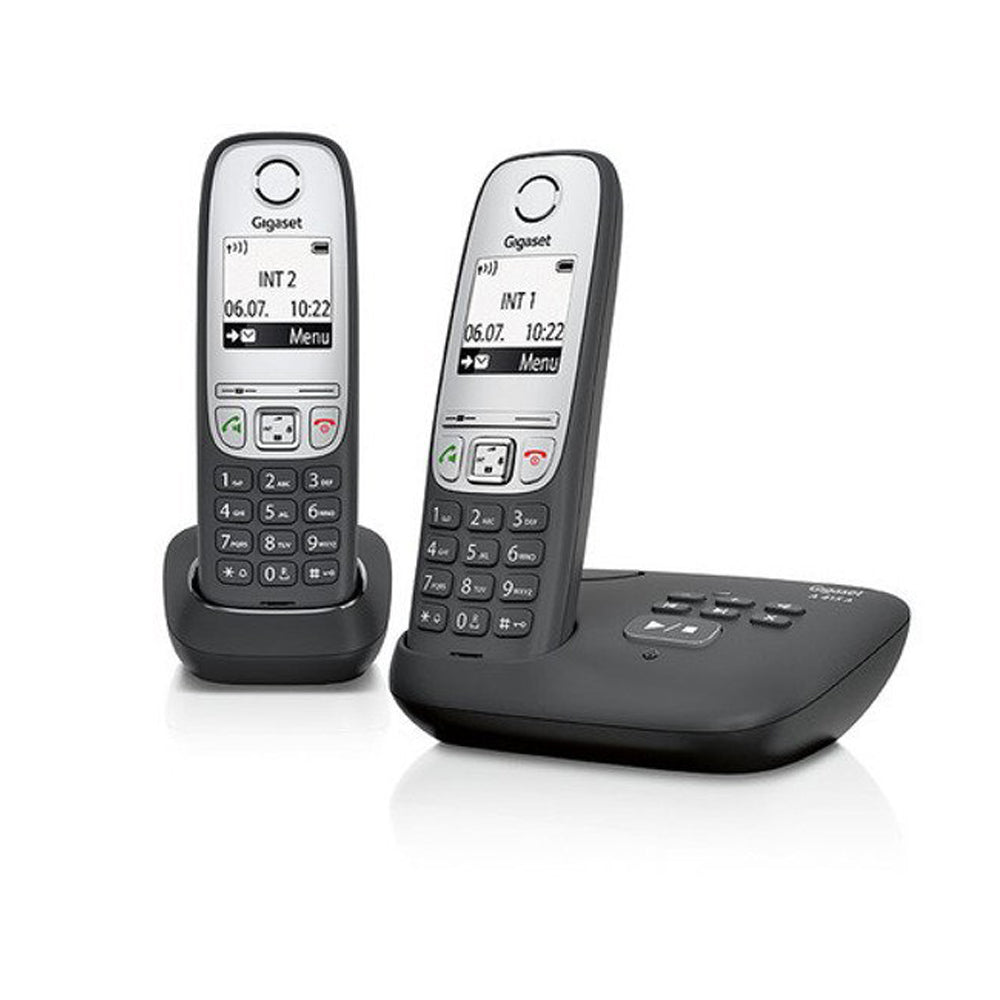 Gigaset A415 A Duo Dect-Schnurlostelefonmit Anrufbeantworter schwarz