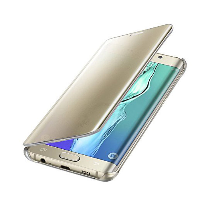 Samsung Clear View Cover für Samsung Galaxy S6 Edge gold - Neu