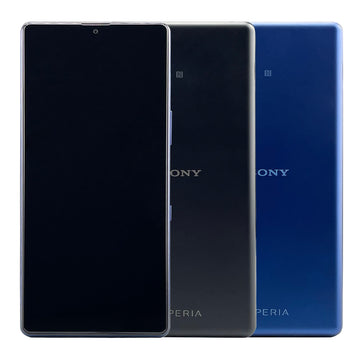 Sony xperia L4 in schwarz und blau